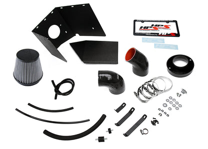 HPS Performance Air Intake Kit with Heat Shield, Polished, 827-690P