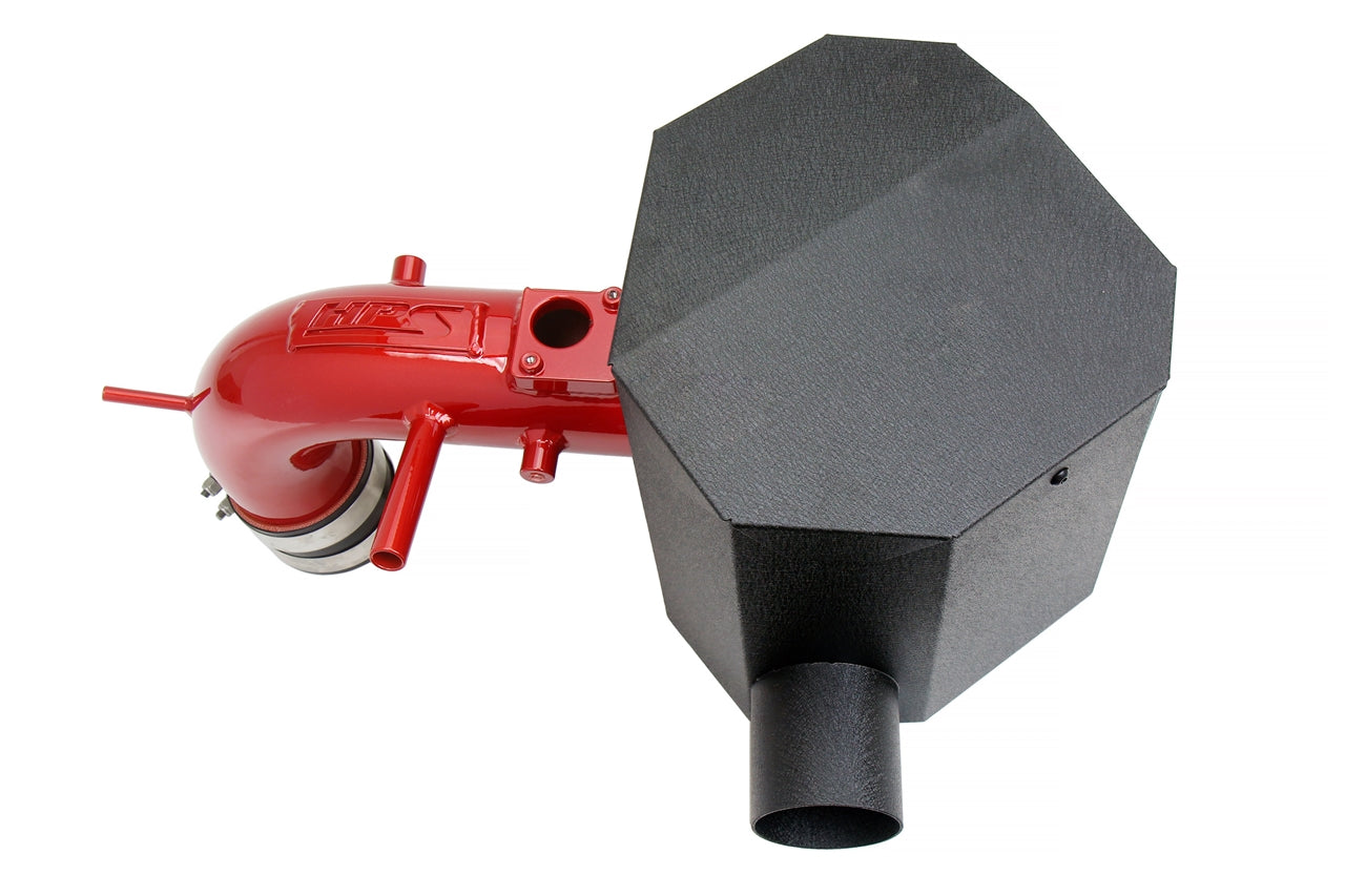 HPS Performance Air Intake Kit with Heat Shield, Red, 827-691R