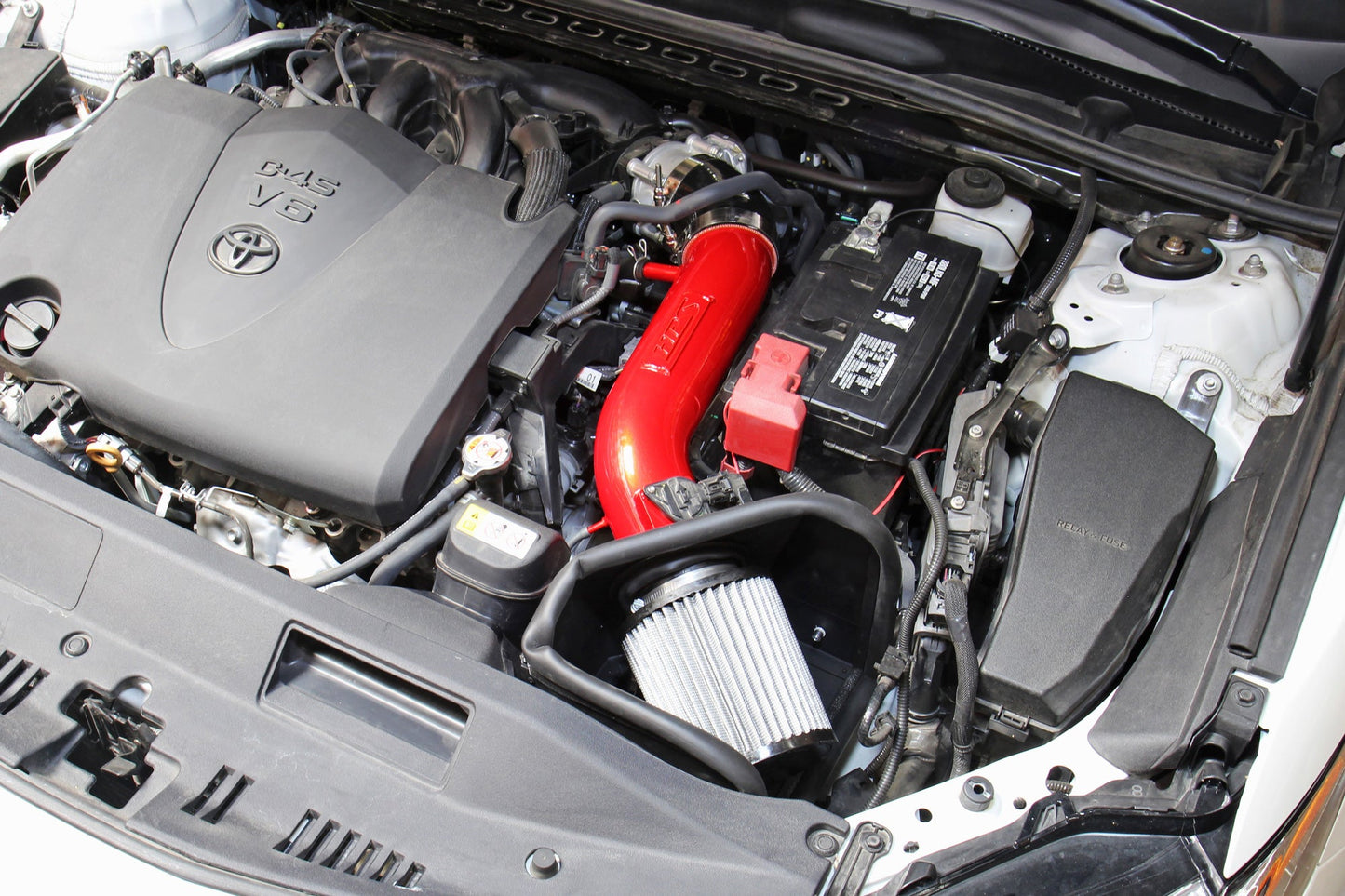 HPS Performance Air Intake Kit with Heat Shield, Blue, 827-692BL