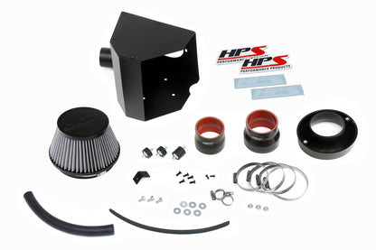 HPS Performance Air Intake Kit with Heat Shield, Black, 827-693WB