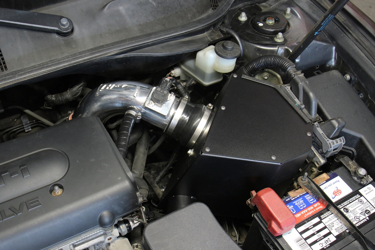 HPS Performance Air Intake Kit with Heat Shield, Red, 827-693R