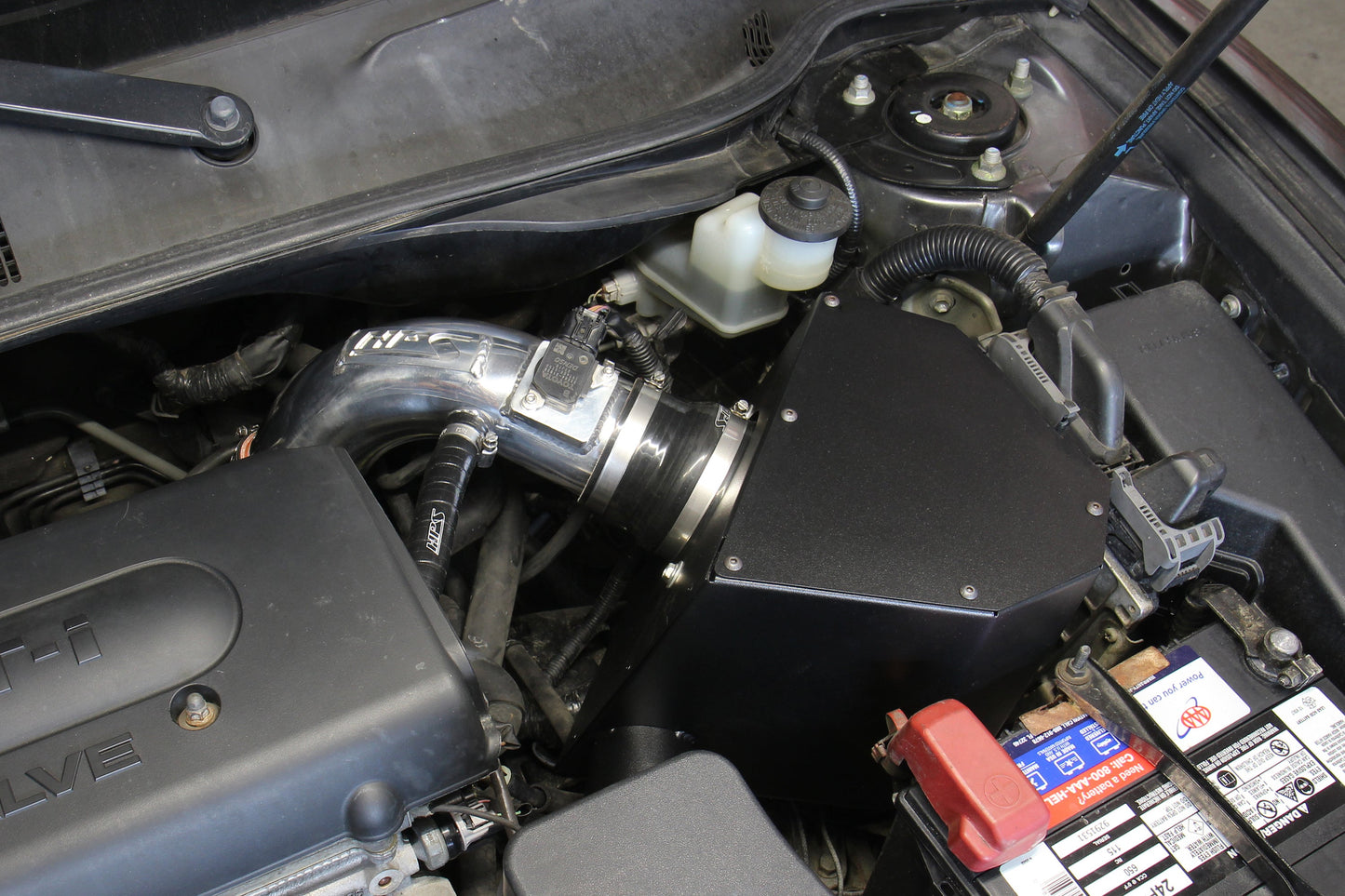 HPS Performance Air Intake Kit with Heat Shield, Blue, 827-693BL