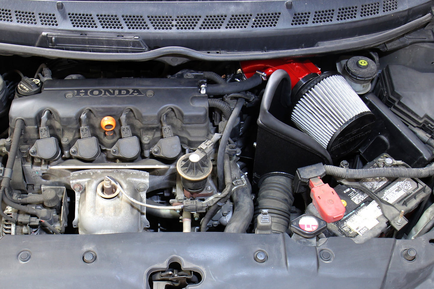 HPS Performance Air Intake Kit with Heat Shield, Polished, 827-694P