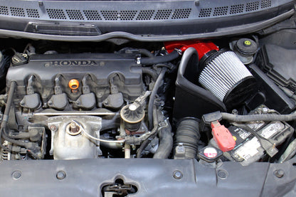 HPS Performance Air Intake Kit with Heat Shield, Polished, 827-694P
