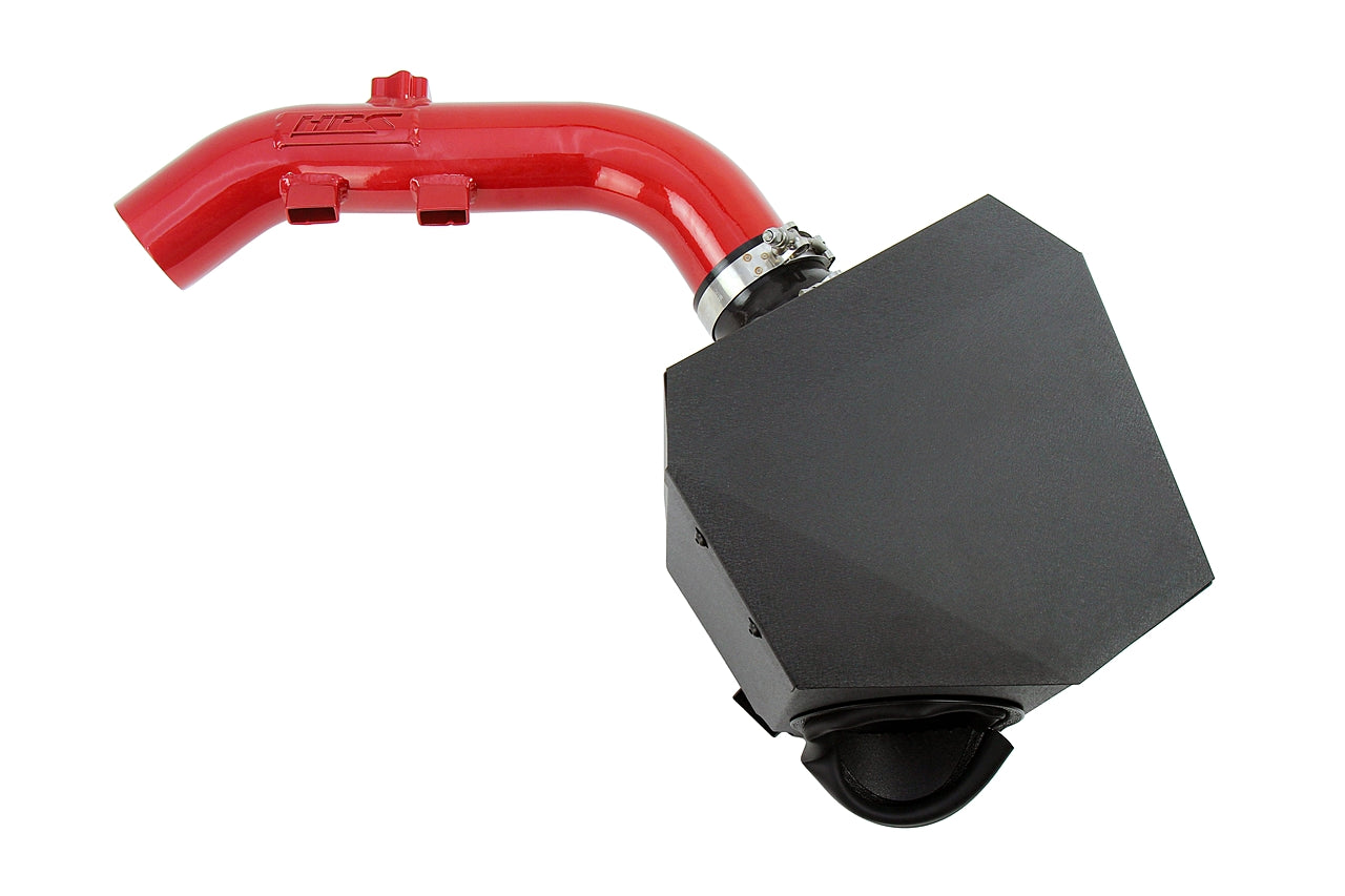 HPS Performance Air Intake Kit with Heat Shield, Red, 827-699R