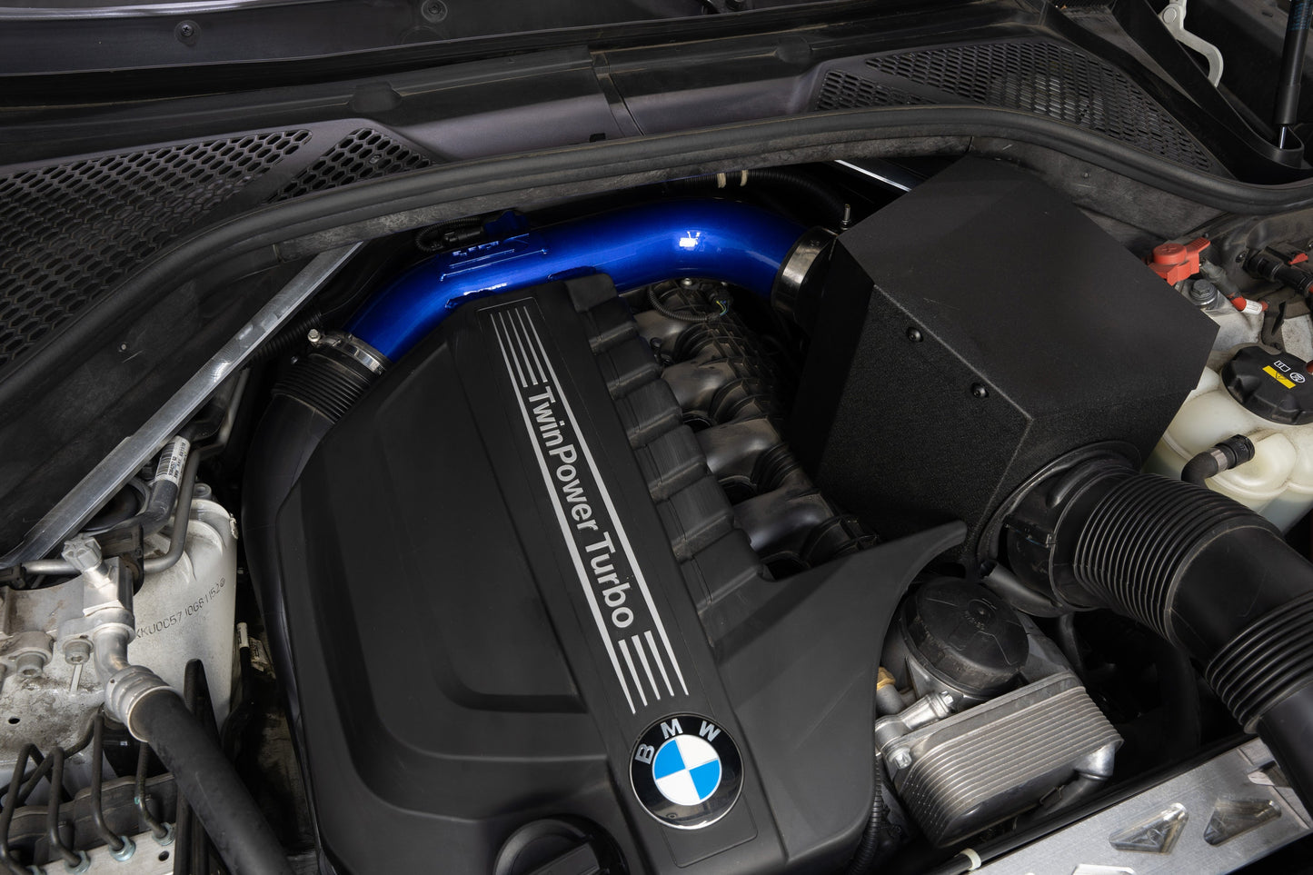 HPS Performance Air Intake Kit with Heat Shield, Blue, 827-699BL