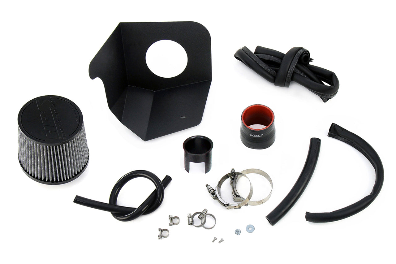HPS Performance Air Intake Kit with Heat Shield, Red, 827-700R