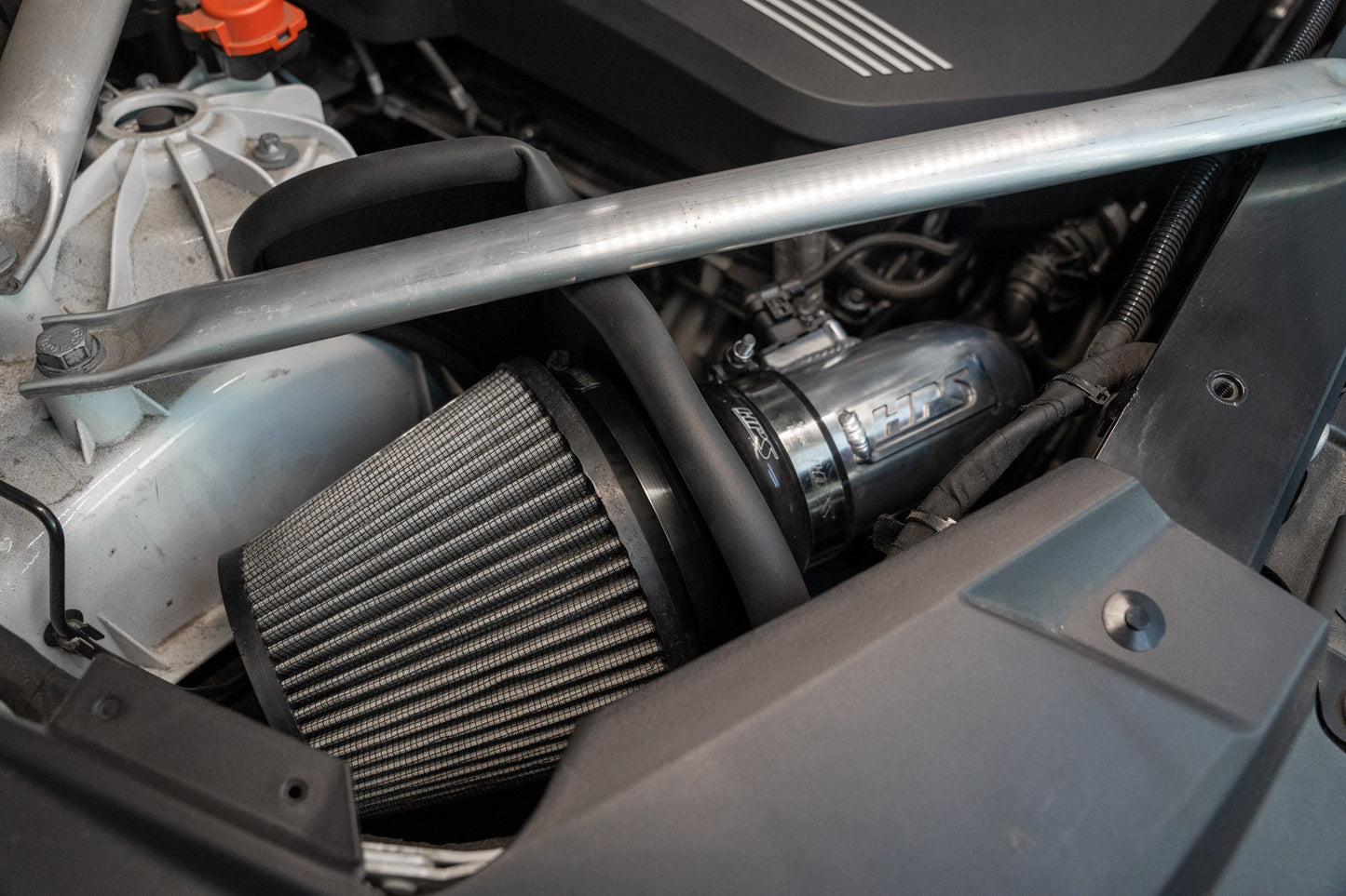 HPS Performance Air Intake Kit with Heat Shield, Blue, 827-702BL