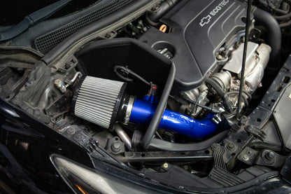 HPS Performance Air Intake Kit with Heat Shield, Blue, 827-709BL