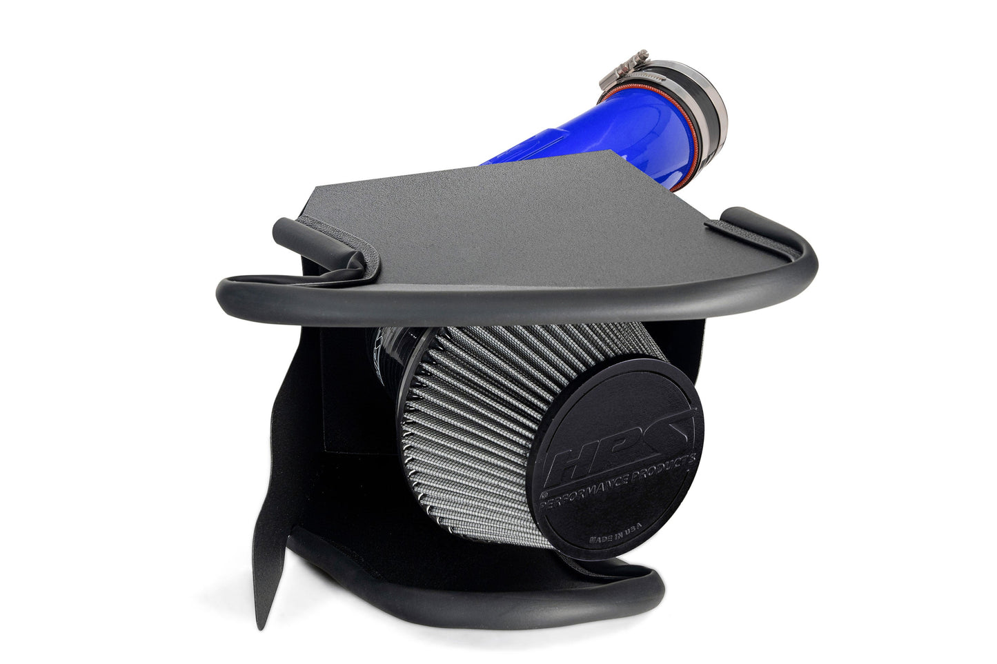 HPS Performance Air Intake Kit with Heat Shield, Blue, 827-712BL