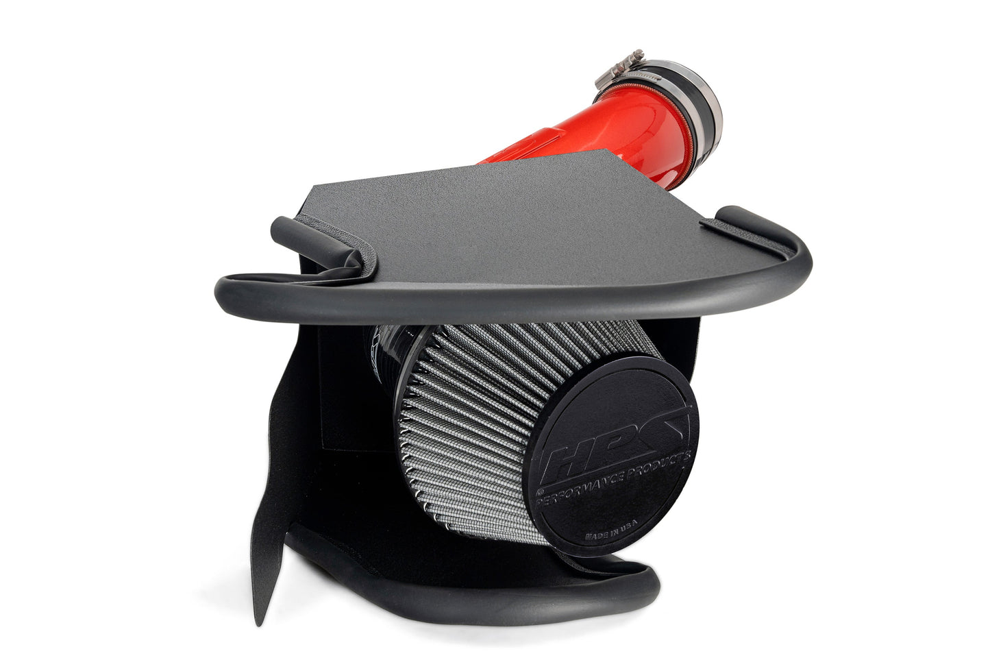 HPS Performance Air Intake Kit with Heat Shield, Red, 827-712R