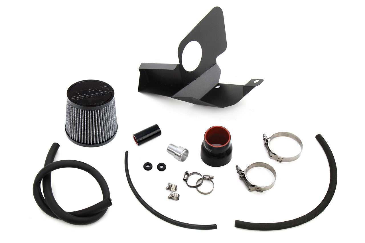 HPS Performance Air Intake Kit with Heat Shield, Polished, 827-714P