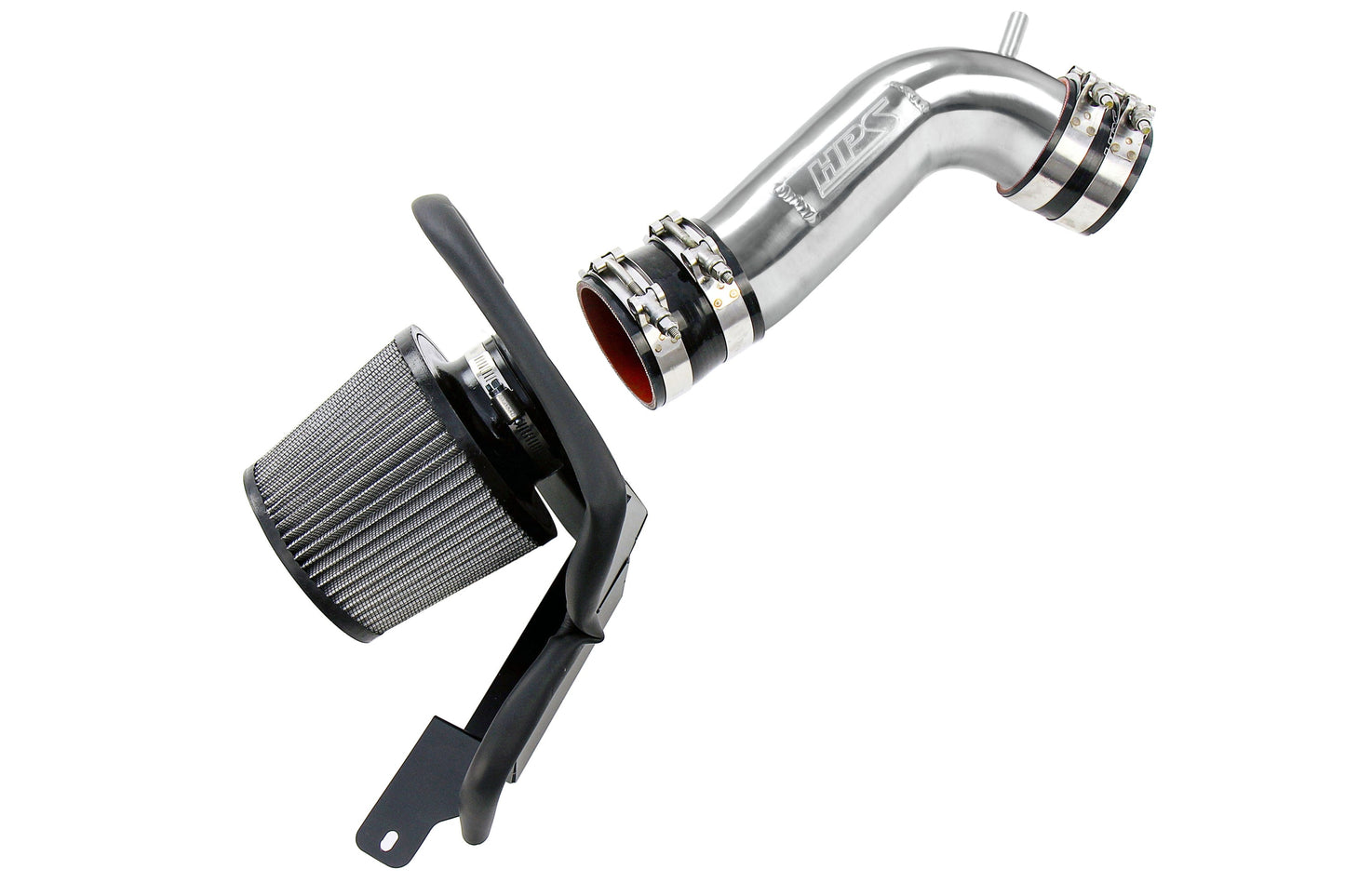 HPS Performance Air Intake Kit with Heat Shield Polished 827-715P