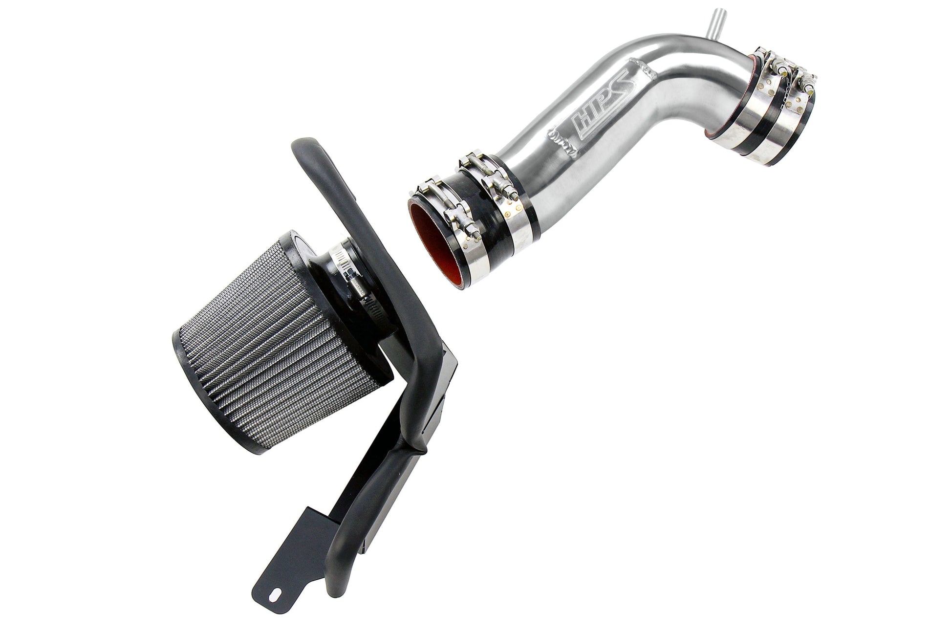 HPS Performance Air Intake Kit with Heat Shield Polished 827-715P