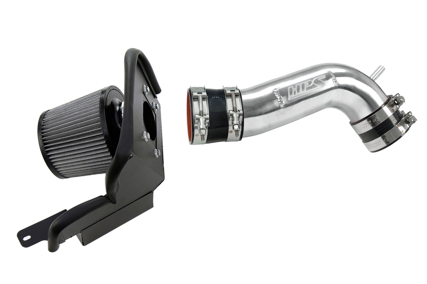 HPS Performance Air Intake Kit with Heat Shield, Polished, 827-715P
