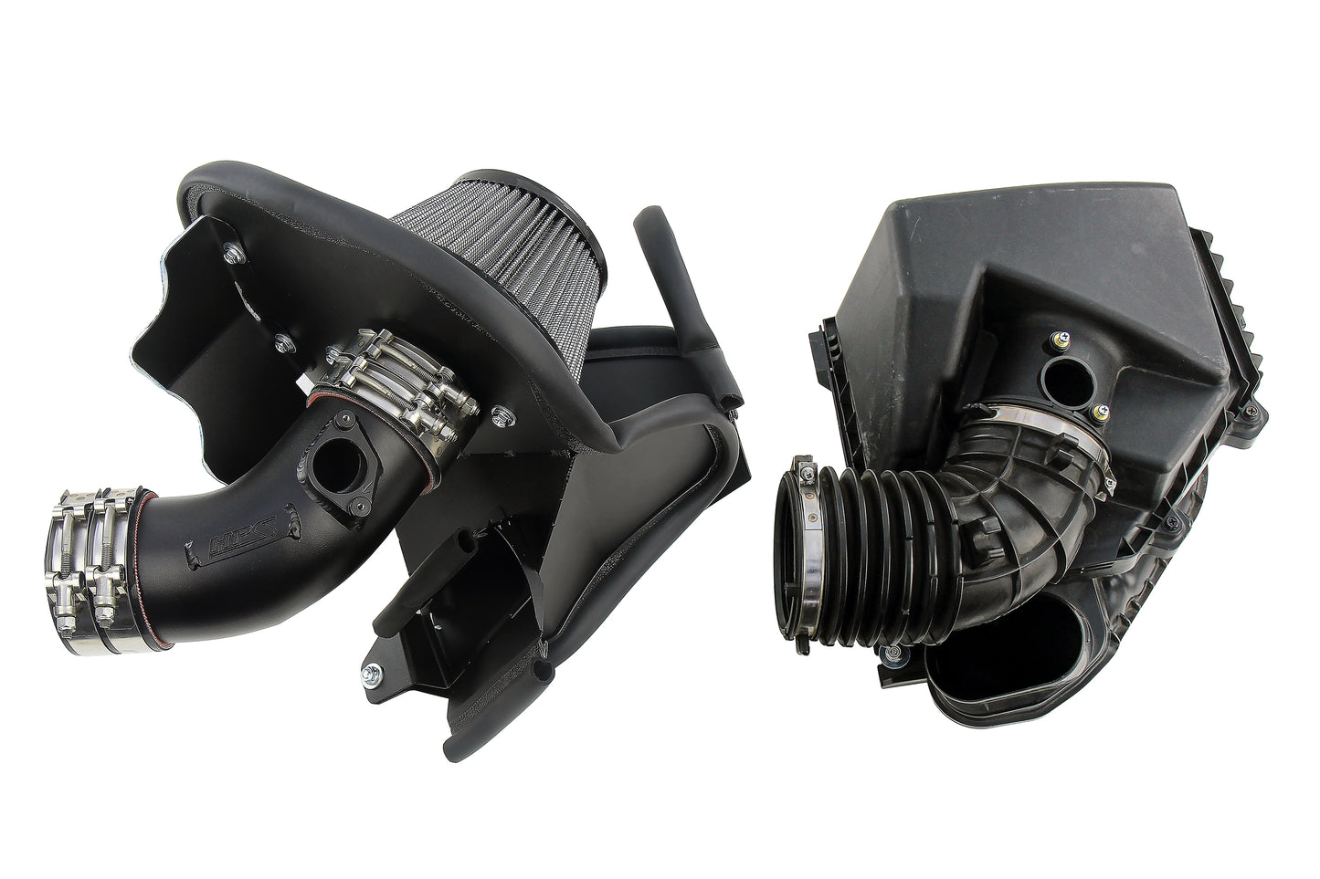 HPS Performance Air Intake Kit with Heat Shield, Blue, 827-717BL