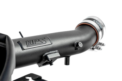 HPS Performance Air Intake Kit with Heat Shield, Black, 827-718WB