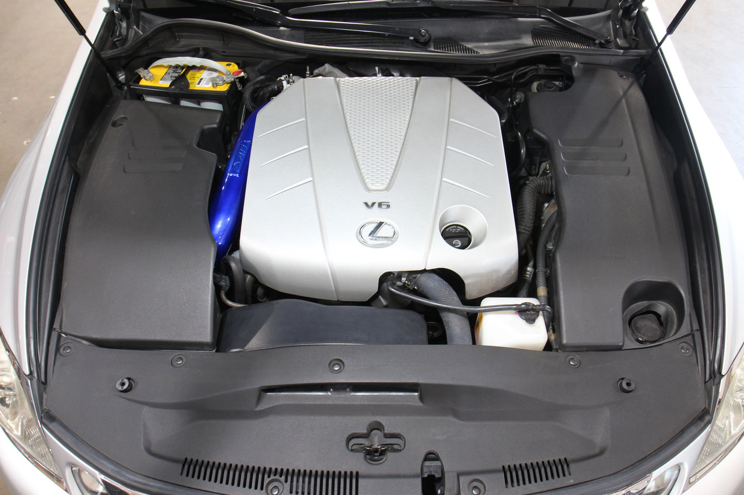 HPS Performance Air Intake Kit with Heat Shield, Blue, 827-720BL