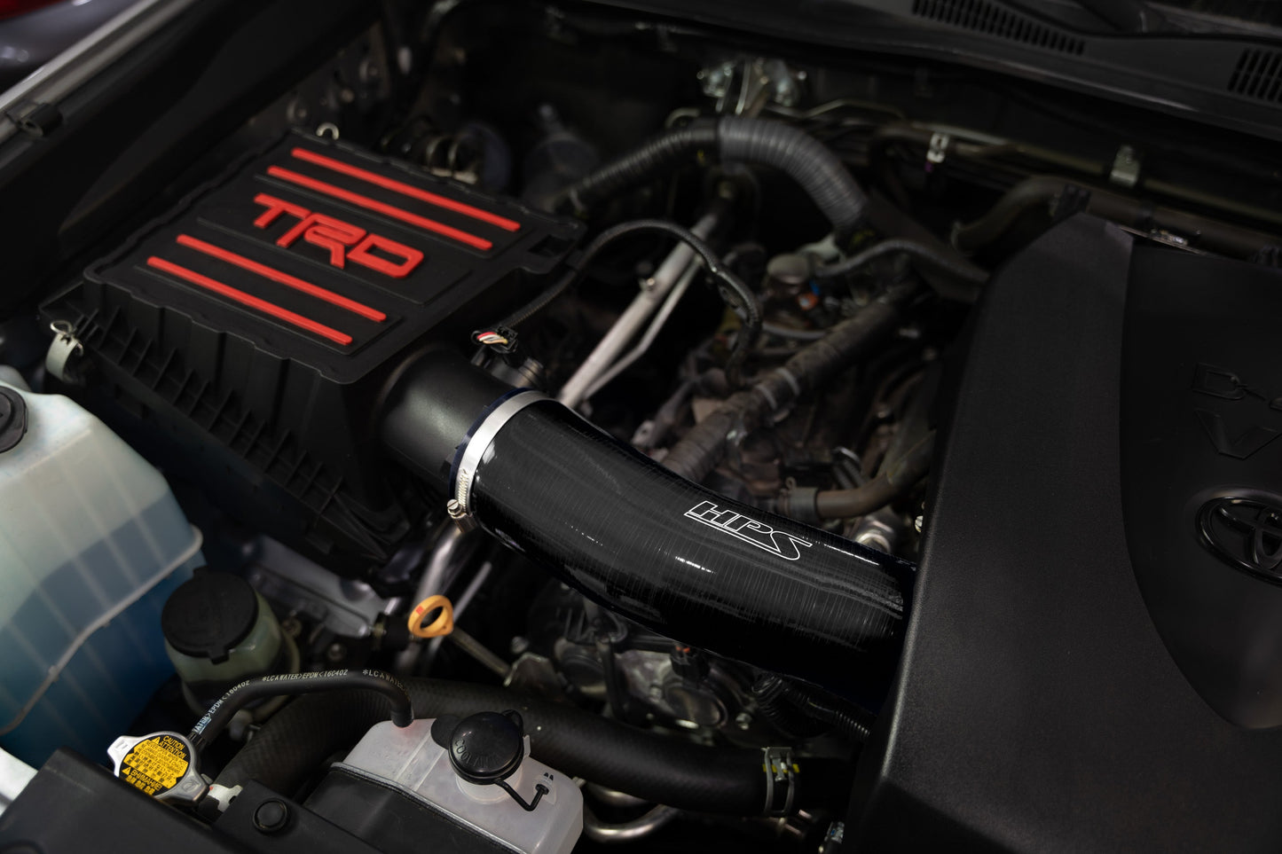 HPS Performance Silicone Air Intake Kit with Drop in Air Filter, Black, 827-723WB