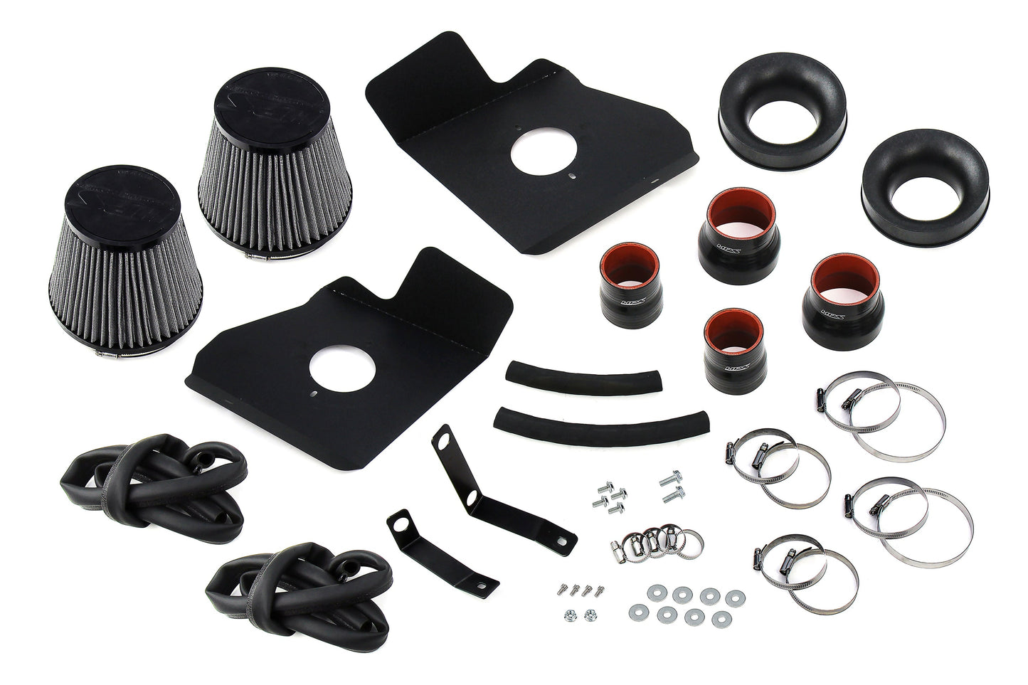 HPS Performance Air Intake Kit with Heat Shield, Black, 827-726WB
