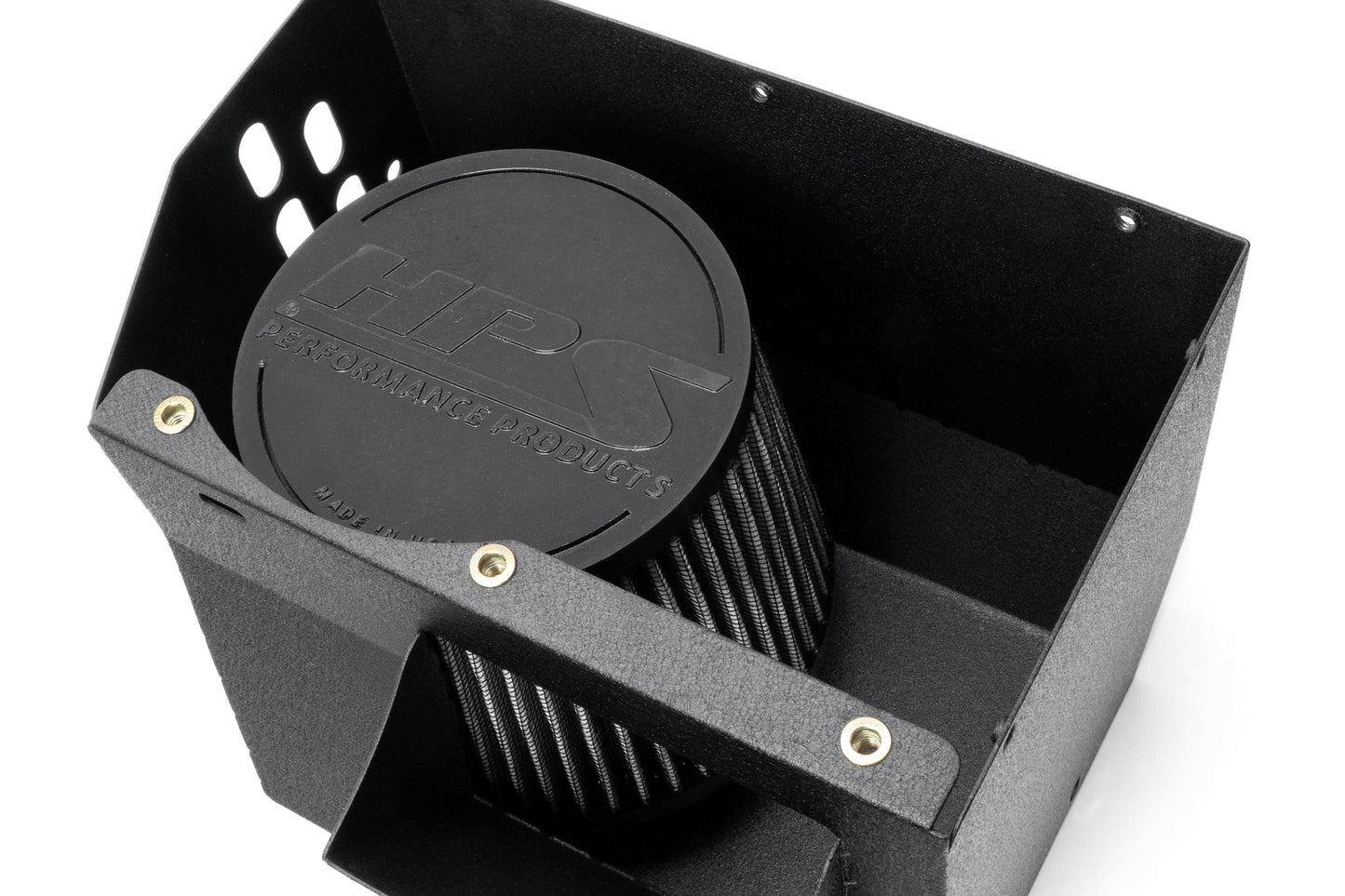 HPS Performance Air Intake Kit with Heat Shield, Black, 827-727WB