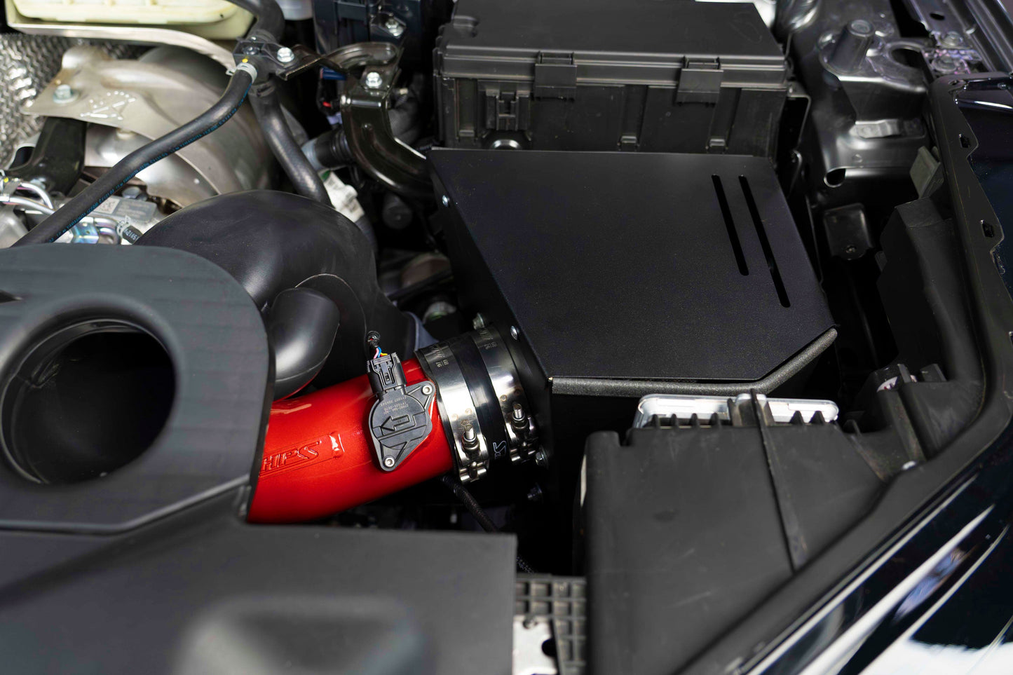 HPS Performance Air Intake Kit with Heat Shield, Black, 827-728WB
