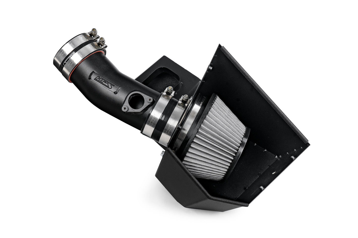 HPS Performance Air Intake Kit with Heat Shield, Black, 827-728WB