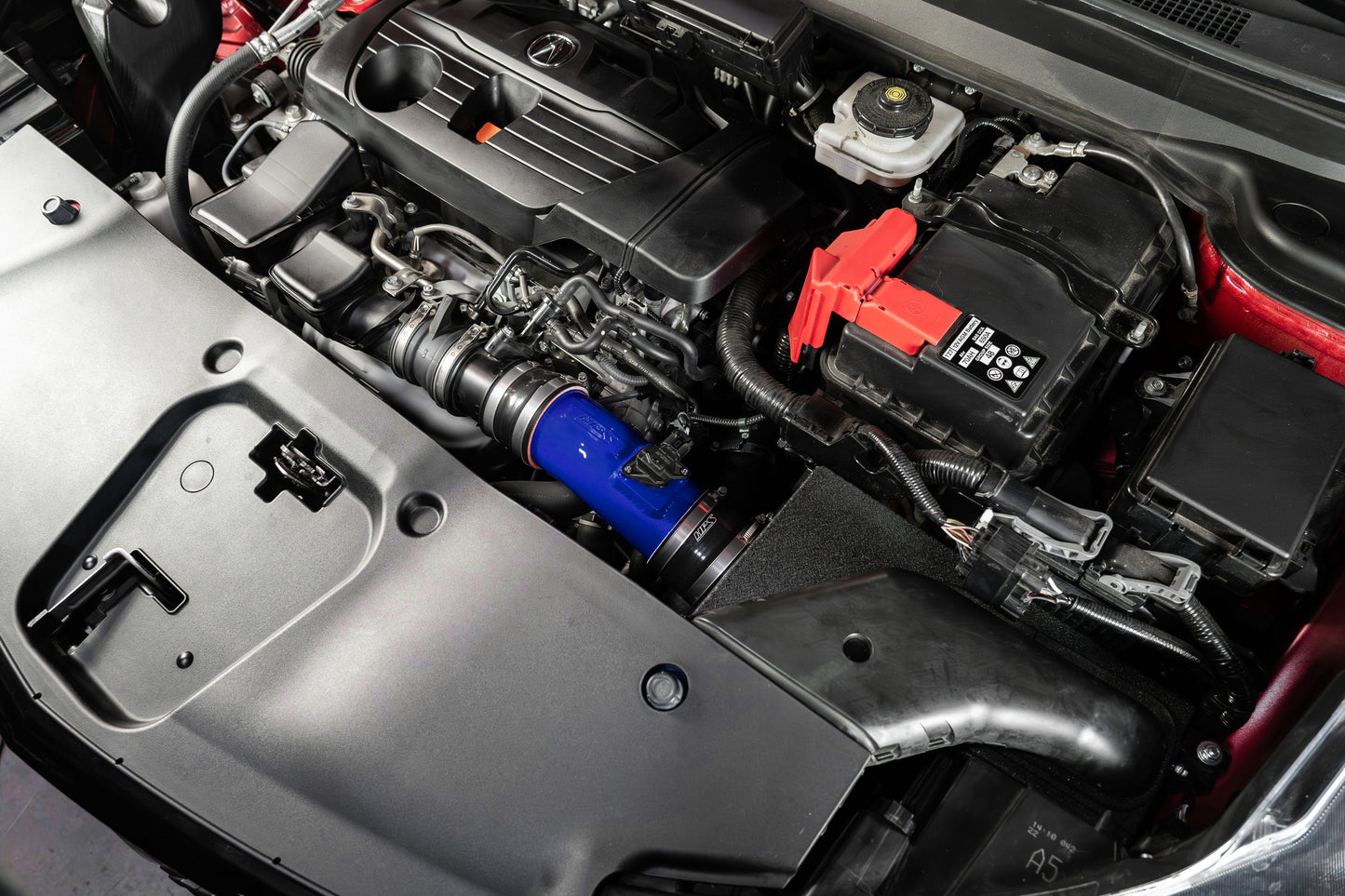 HPS Performance Air Intake Kit with Heat Shield, Blue, 827-729BL