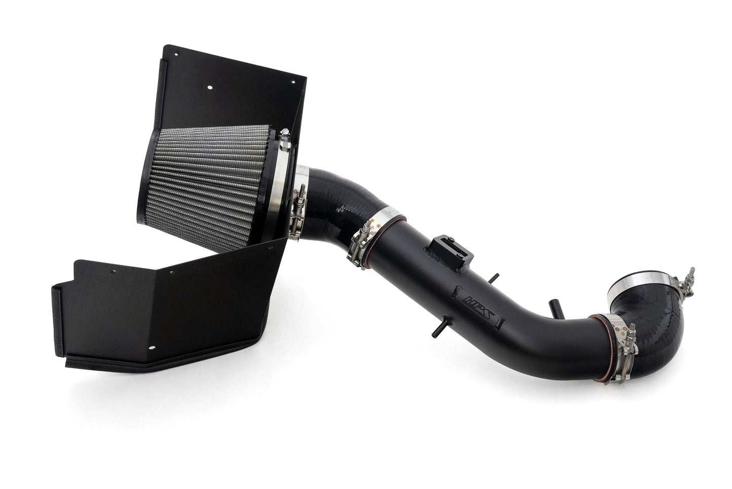 HPS Performance Air Intake Kit with Heat Shield, Black, 827-730WB