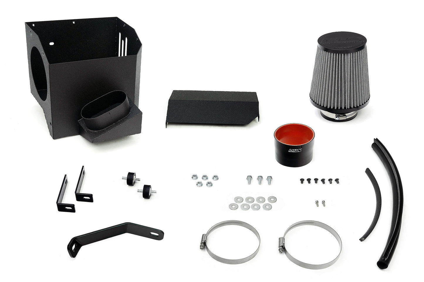 HPS Performance Air Intake Kit with Heat Shield, Blue, 827-731BL