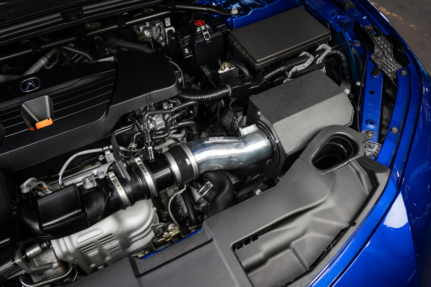 HPS Performance Air Intake Kit with Heat Shield, Blue, 827-731BL