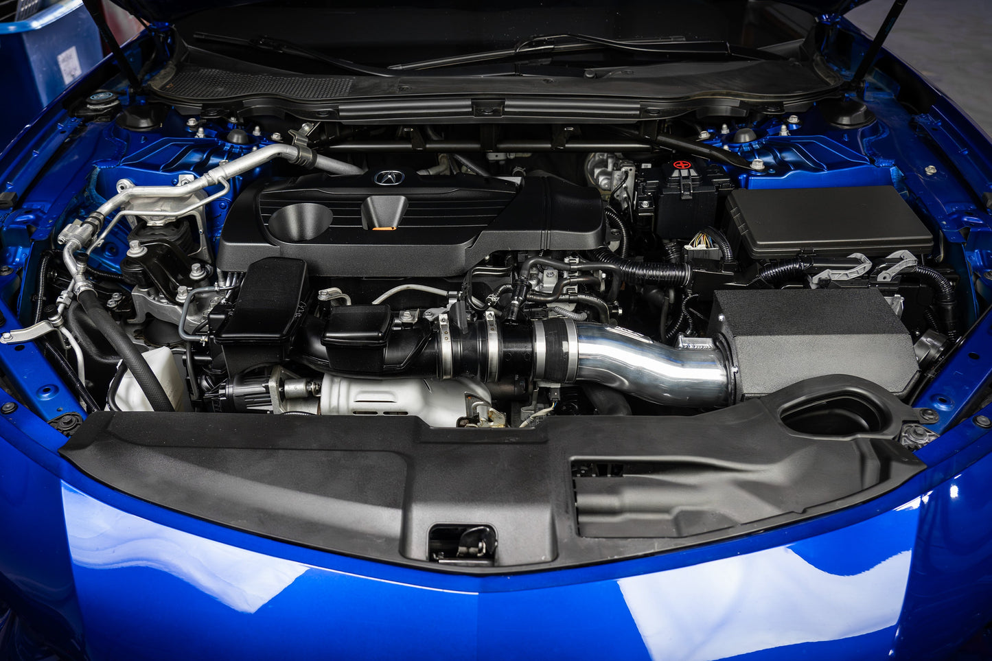 HPS Performance Air Intake Kit with Heat Shield, Blue, 827-731BL