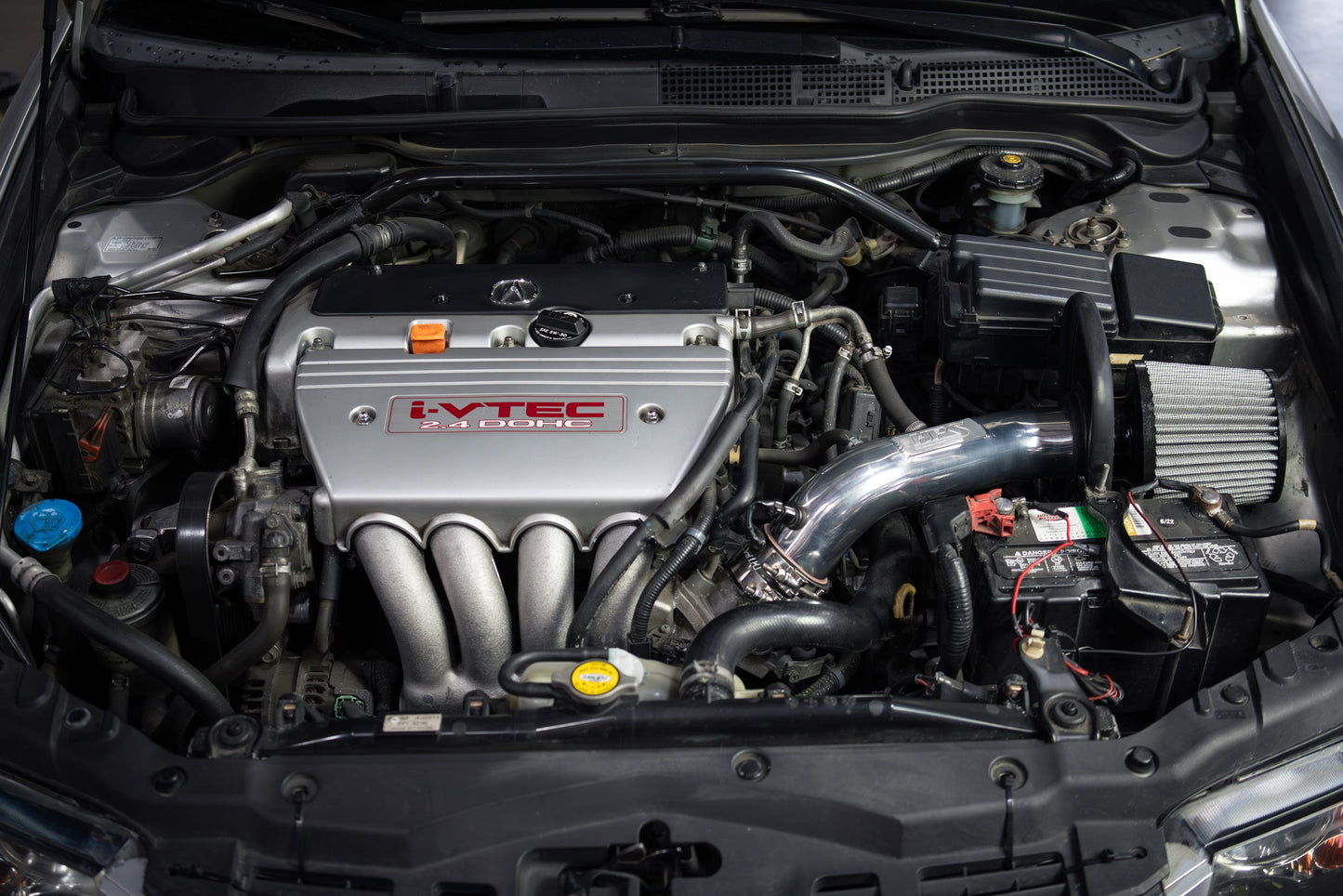 HPS Performance Air Intake Kit with Heat Shield, Polished, 827-737P
