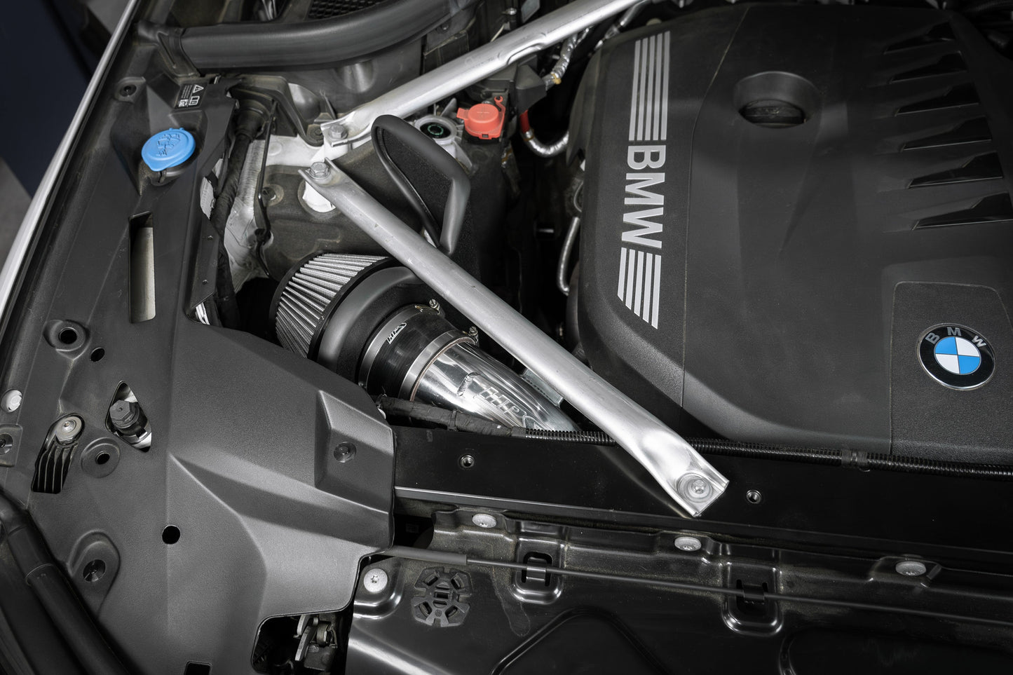 HPS Performance Air Intake Kit with Heat Shield, Red, 827-739R