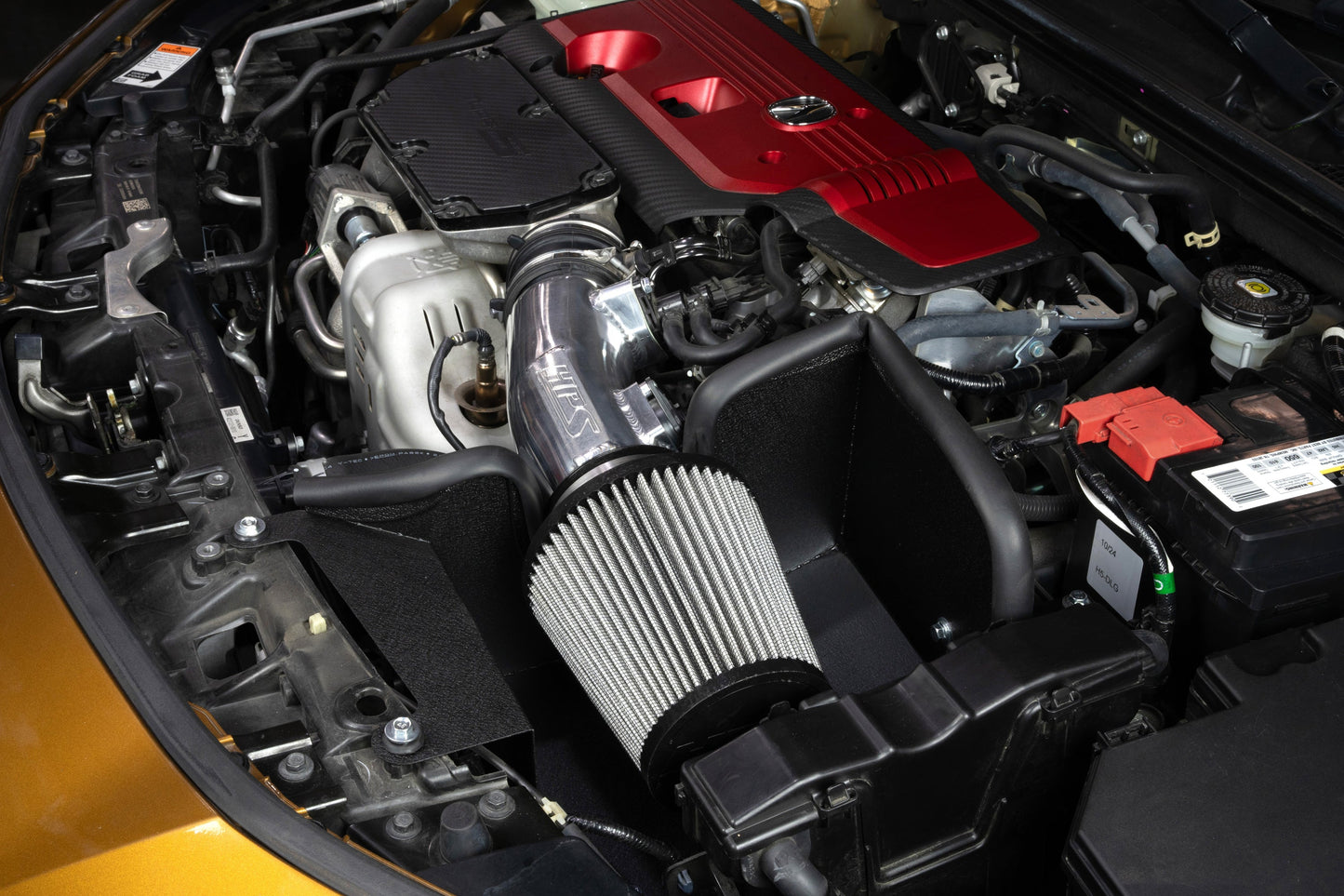 HPS Performance Air Intake Kit with Heat Shield, Blue, 827-741BL