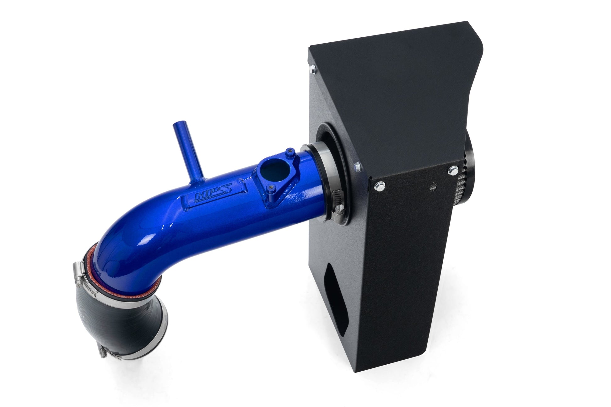 HPS Performance Air Intake Kit with Heat Shield Blue 827-768BL