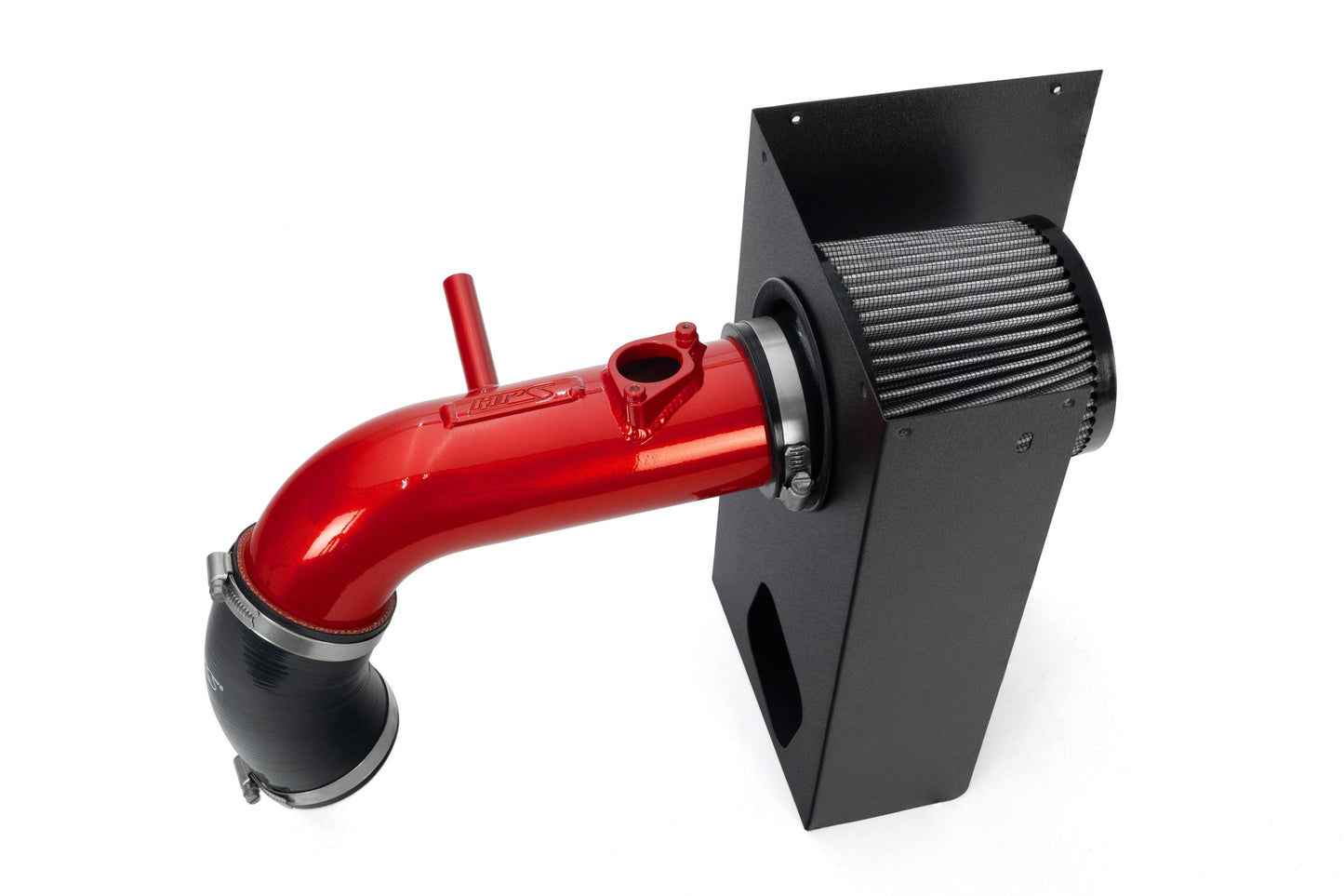 HPS Performance Air Intake Kit with Heat Shield, Red, 827-768R