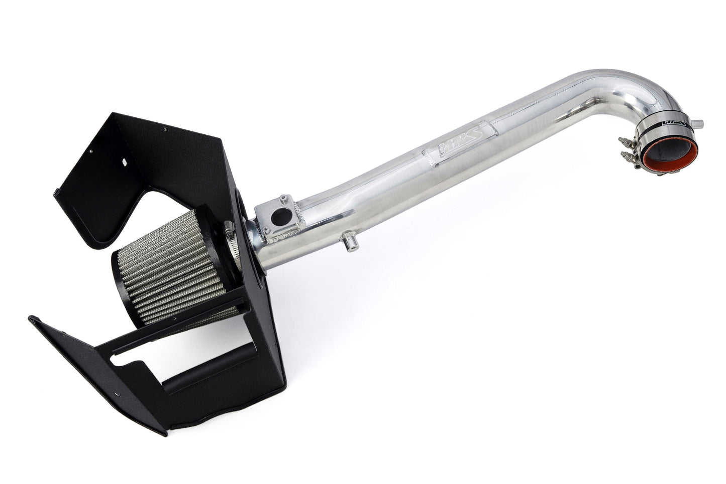 HPS Performance Air Intake Kit with Heat Shield, Polished, 827-769P