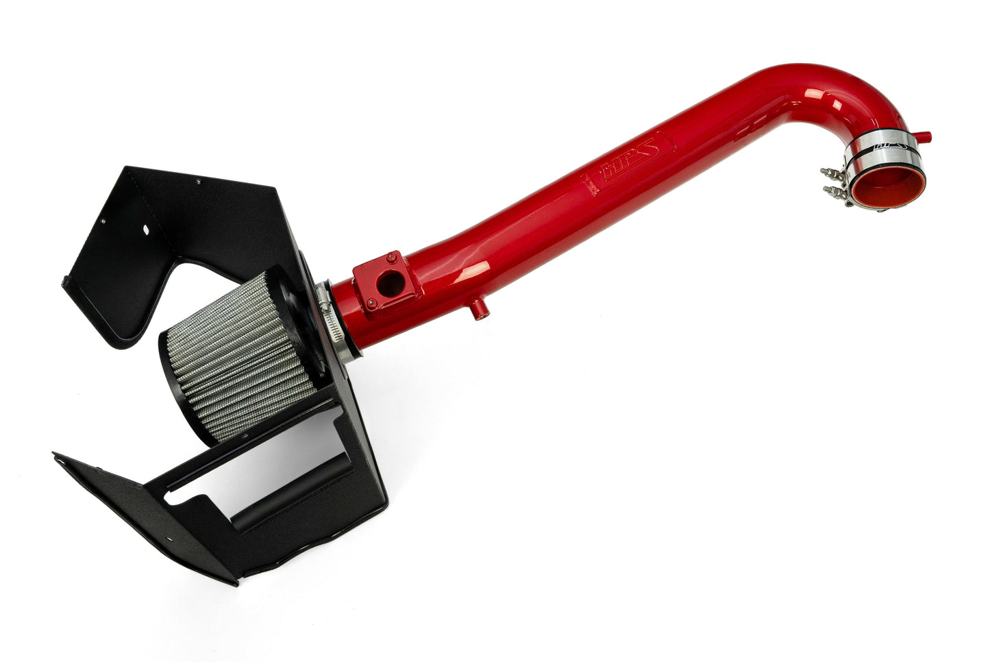 HPS Performance Air Intake Kit with Heat Shield, Red, 827-769R