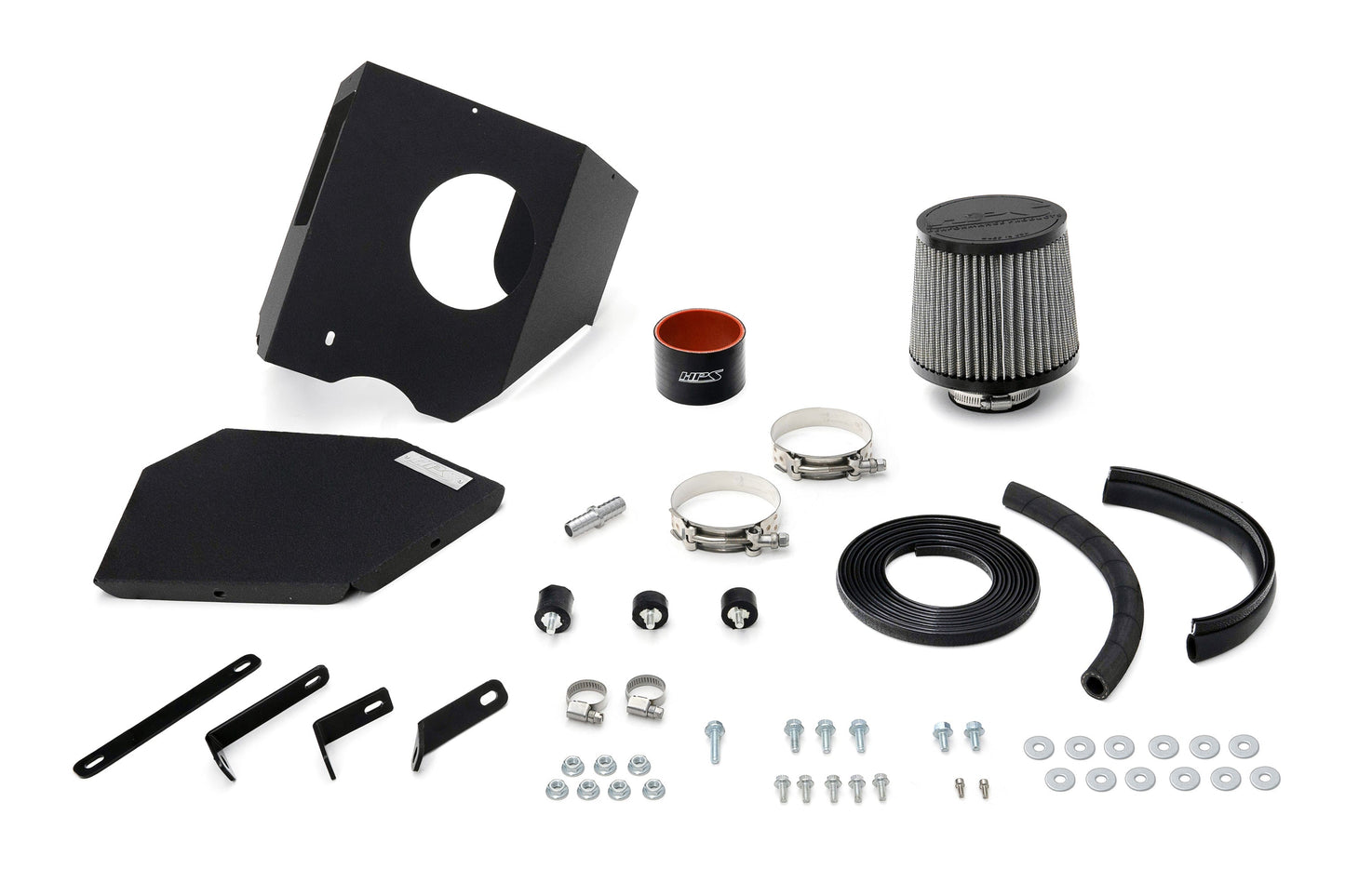 HPS Performance Air Intake Kit with Heat Shield, Blue, 827-769BL