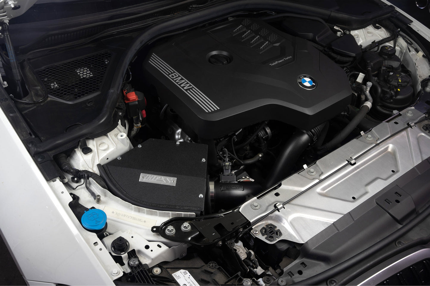 HPS Performance Air Intake Kit with Heat Shield, Blue, 827-770BL