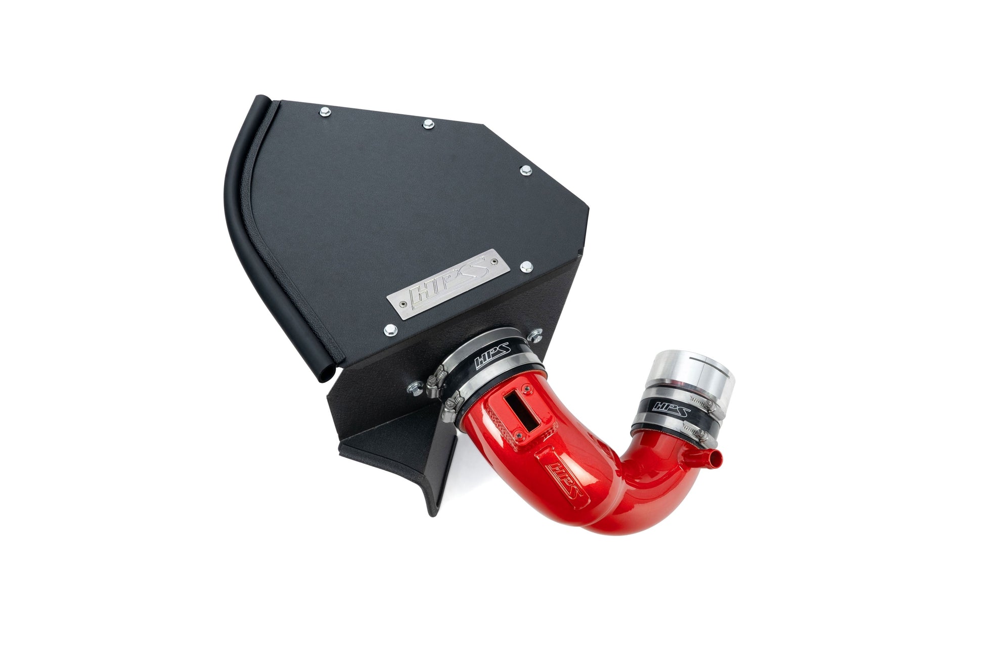 HPS Performance Air Intake Kit with Heat Shield Red 827-771R