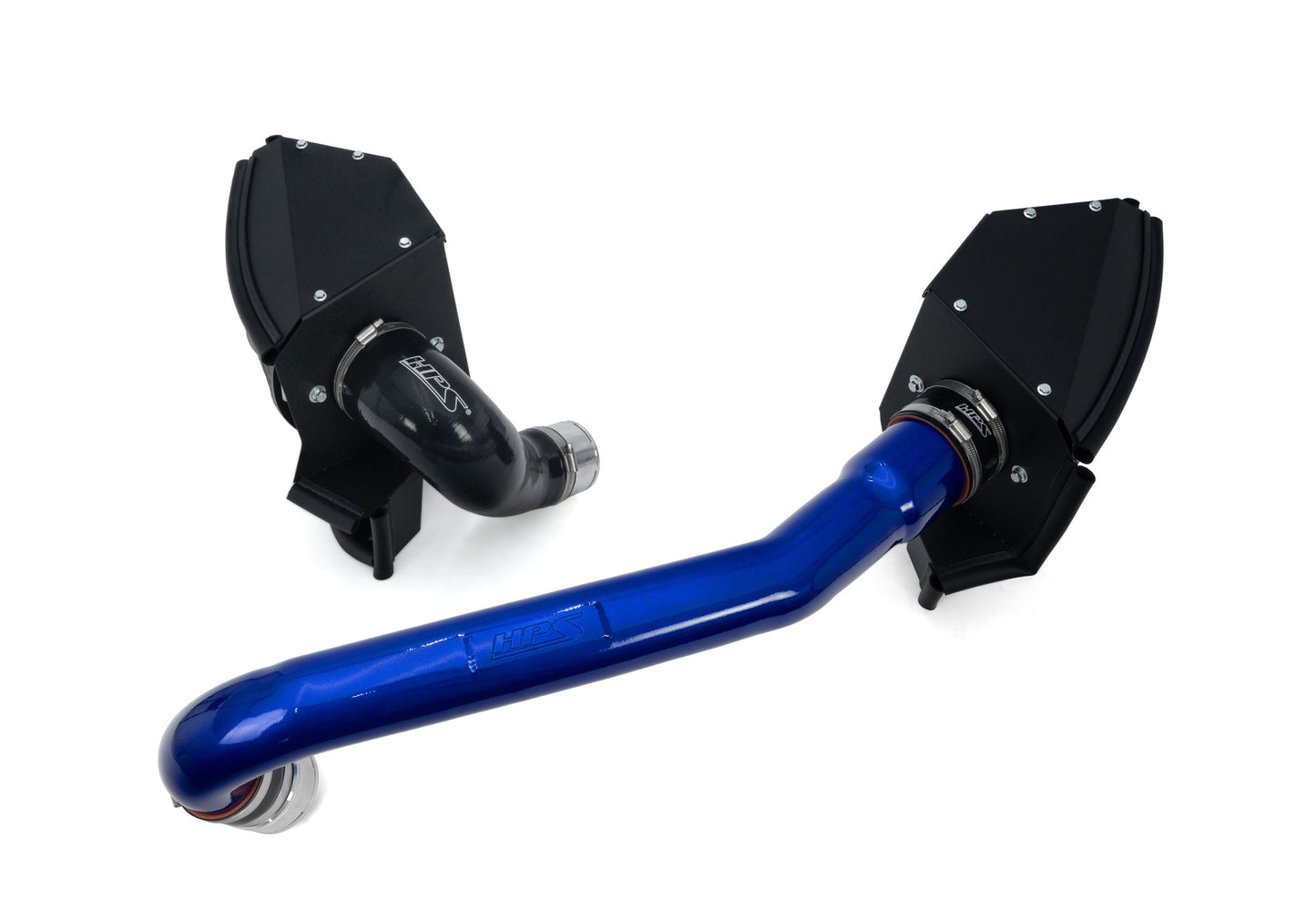 HPS Performance Air Intake Kit with Heat Shield Blue 827-772BL