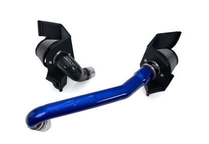 HPS Performance Air Intake Kit with Heat Shield, Blue, 827-772BL