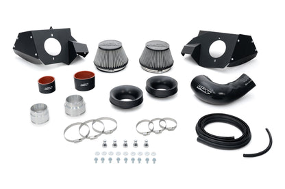 HPS Performance Air Intake Kit with Heat Shield, Blue, 827-772BL