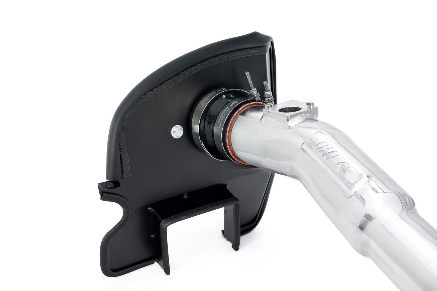 HPS Performance Air Intake Kit with Heat Shield, Polished, 827-777P