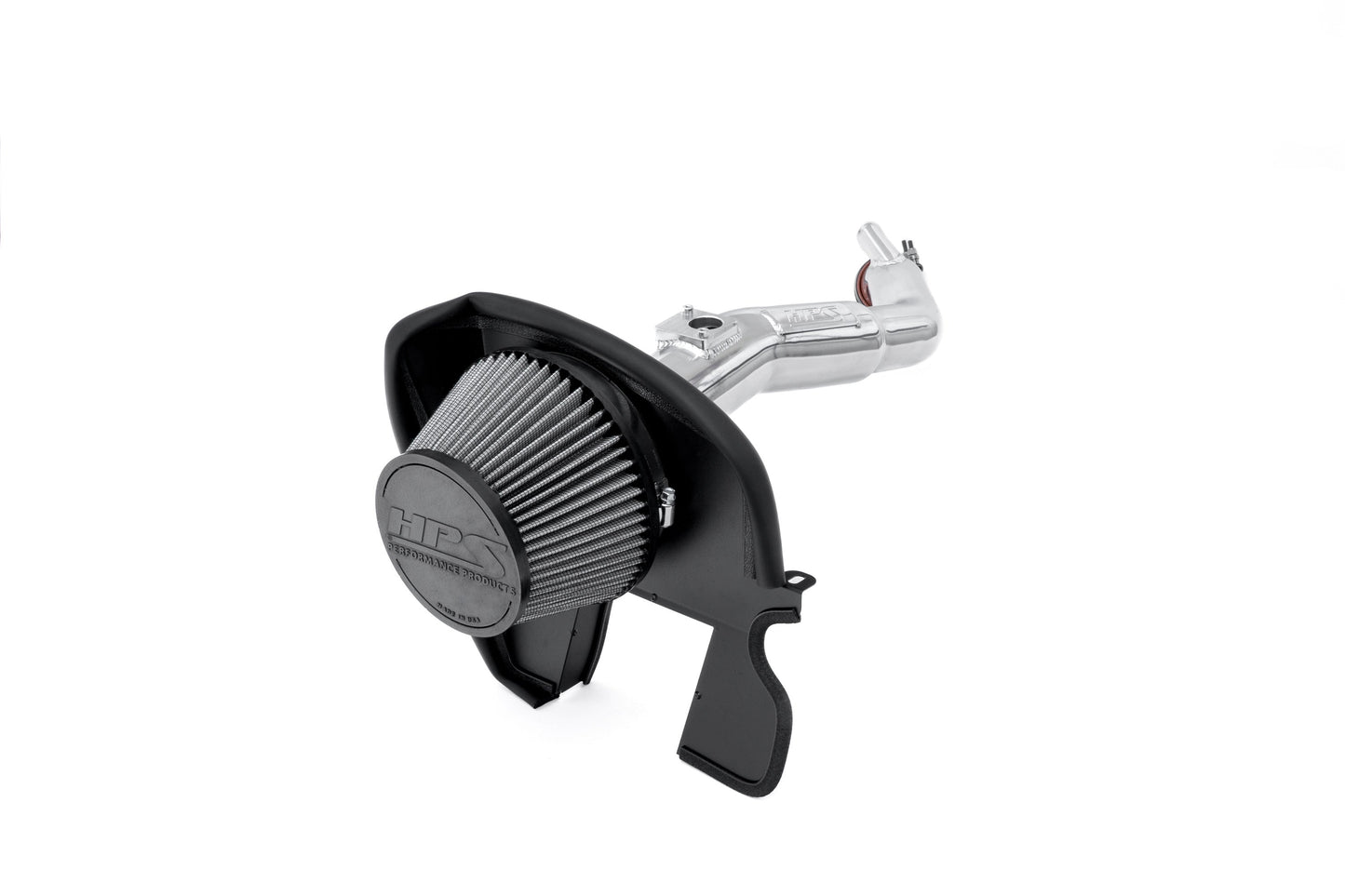 HPS Performance Air Intake Kit with Heat Shield, Polished, 827-777P