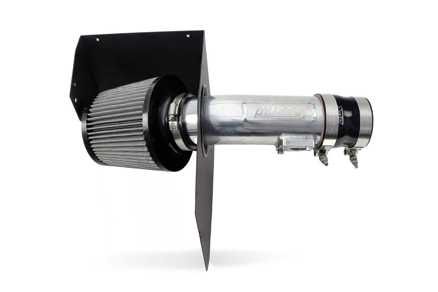 HPS Performance Air Intake Kit with Heat Shield, Polished, 827-778P