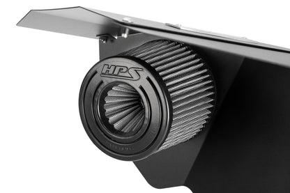 HPS Performance Air Intake Kit with Heat Shield, Blue, 827-779BL