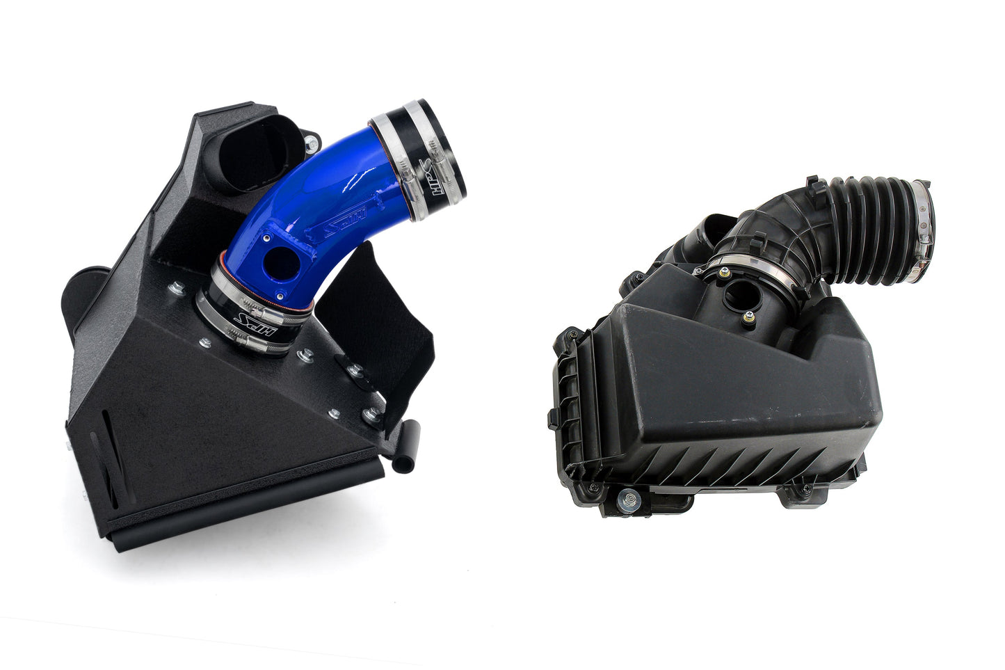 HPS Performance Air Intake Kit with Heat Shield, Blue, 827-783BL